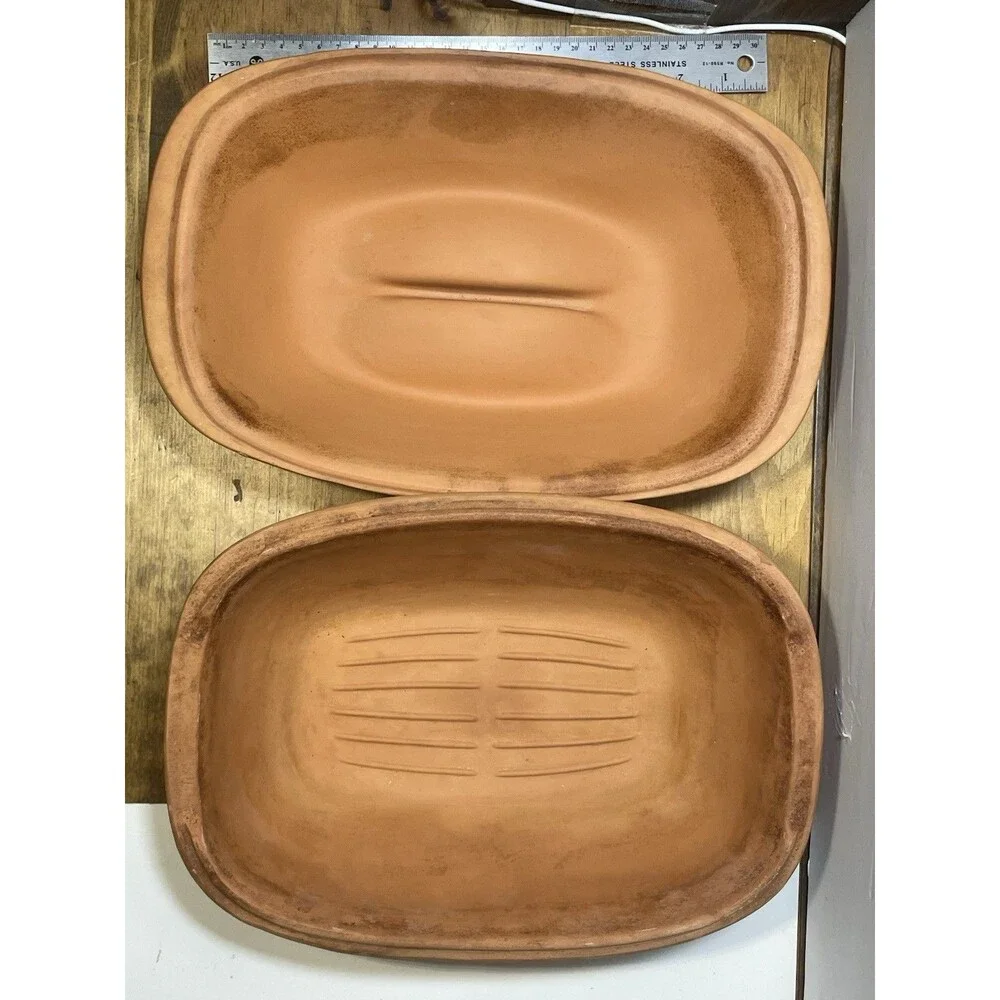 Vintage Romertopf Terra Cotta Clay Roaster Baker 111 Bax -Keramik West Germany